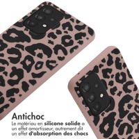 imoshion Coque design en silicone avec cordon Samsung Galaxy A33 - Animal Pink