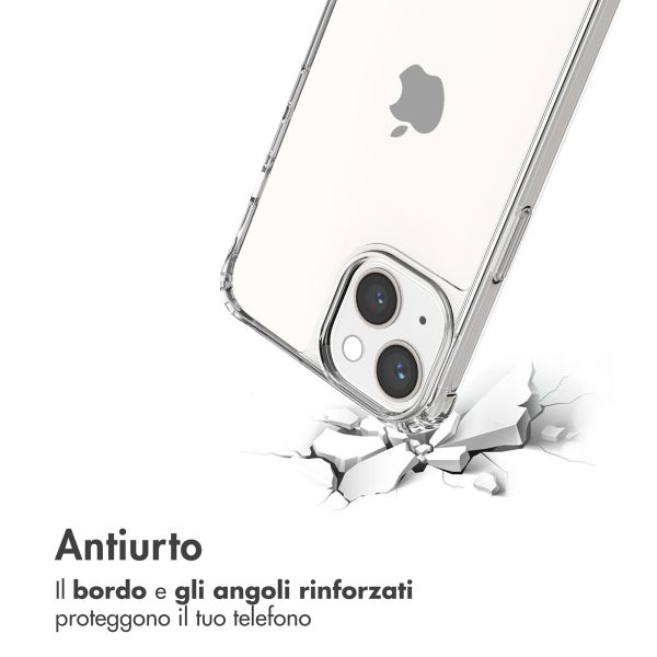 imoshion Coque avec dragonne + bracelet Apple iPhone 13 - Perles Cœurs