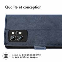 imoshion Étui de téléphone portefeuille Luxe Realme GT 2 Pro - Bleu foncé