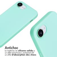 imoshion Coque en silicone avec cordon iPhone 16e - Vert menthe