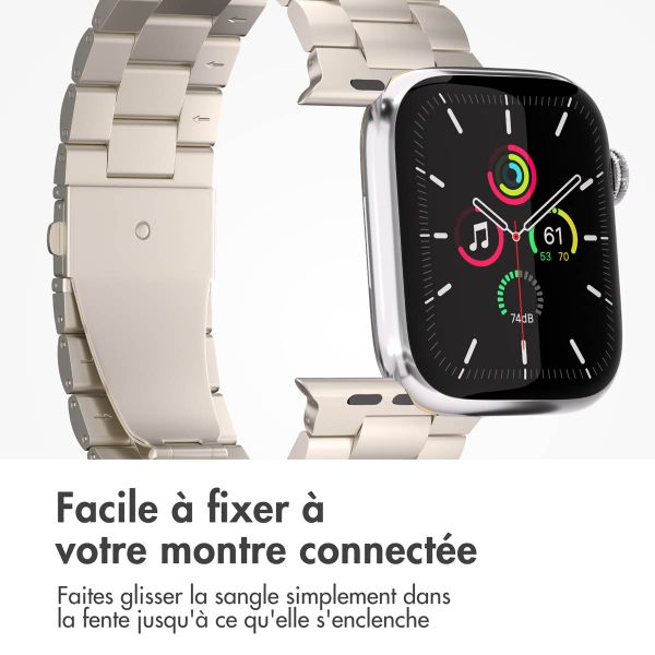 imoshion Bracelet en acier Apple Watch Series 1 á 9 / SE (38/40/41 mm) | Series 10 / 11 (42 mm) - Starlight
