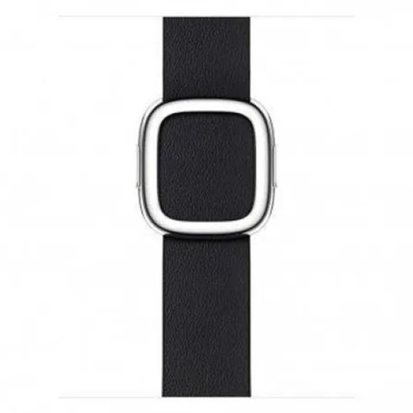Apple Bracelet Leather Band Modern Buckle Apple Watch Series 1 t/m 9 / SE (38/40/41 mm) | Series 10 / 11 (42 mm) - Taille M - Ink