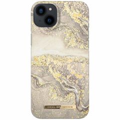 iDeal of Sweden Coque Fashion iPhone 14 Plus - Sparkle Greige Marble