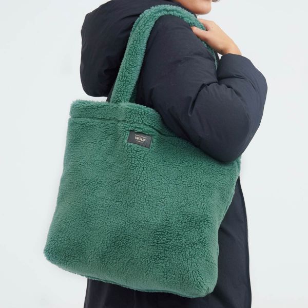 Wouf Teddy Tote Bag - Sac à bandoulière - Moss