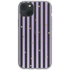 imoshion Coque design pour iPhone 14 - Sparkle Lines Lavender