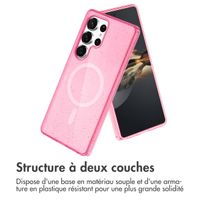 imoshion Coque Sparkle avec MagSafe Samsung Galaxy S24 Ultra - Rose