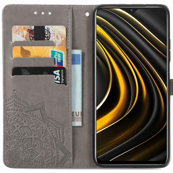 imoshion Etui de téléphone Mandala Xiaomi Poco M3 - Gris