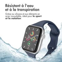 imoshion Bracelet en silicone fin Apple Watch Series 1-9 / SE (38/40/41 mm) | Series 10 (42 mm) - Bleu Marine