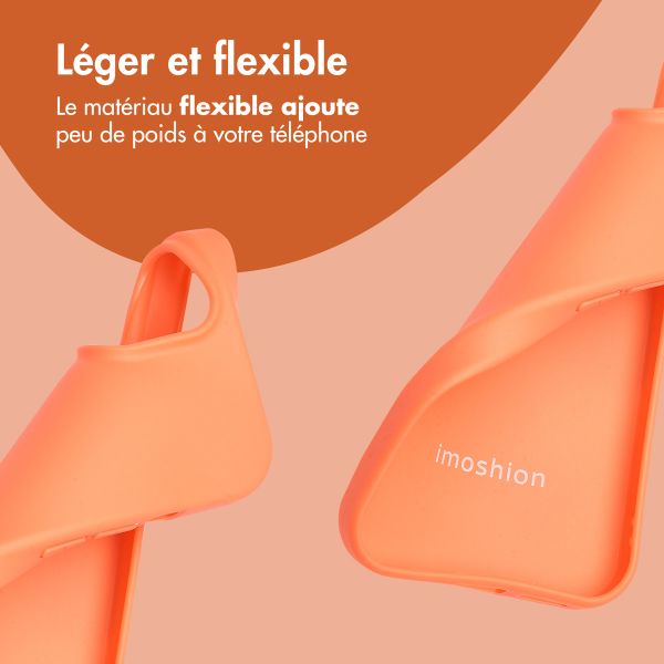 imoshion Coque Couleur Apple iPhone 15 - Apricot Crush Orange