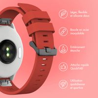 imoshion Bracelet QuickFit® en silicone  - Connexion Garmin 22 mm - Rouge