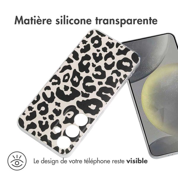 imoshion Coque Design Samsung Galaxy S25 - Leopard Transparent