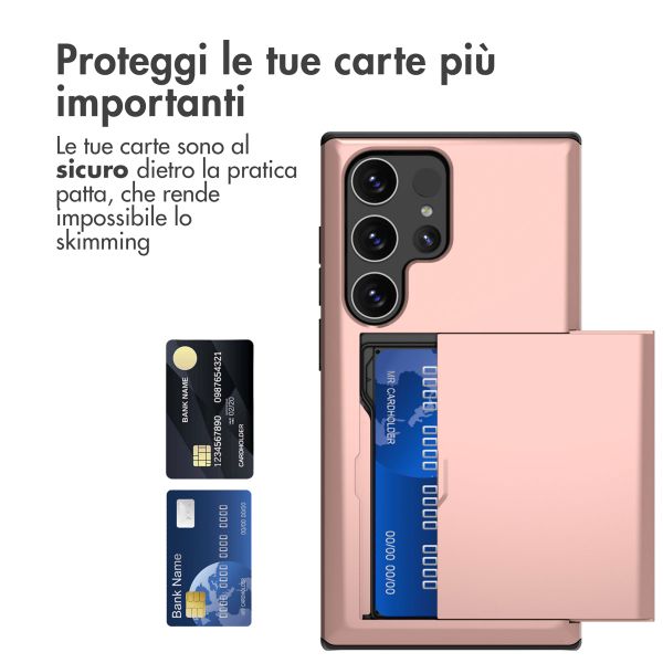 imoshion Coque arrière avec porte-cartes Samsung Galaxy S24 Ultra - Rose Doré