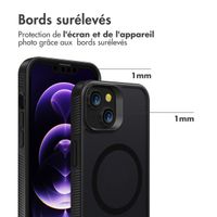 Accezz Coque Givrée Robuste avec MagSafe Apple iPhone 14 - Noir