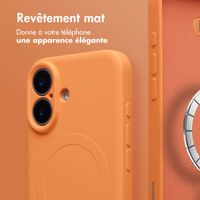 imoshion Coque Couleur avec MagSafe Apple iPhone 16 - Neon Orange