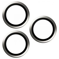 PanzerGlass Protection Caméra Hoops Optic Rings Apple iPhone 15 Pro / 15 Pro Max - White Metal
