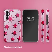 Selencia Coque arrière Vivid Samsung Galaxy A15 (5G) - Stars Rubine Red Light Pink
