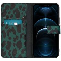 imoshion Coque silicone design iPhone 12 (Pro) - Green Leopard