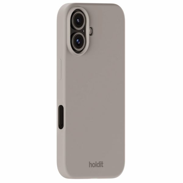 Holdit Coque Silicone Apple iPhone 16 - Taupe