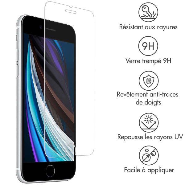 Accezz Protection d'écran en verre trempé iPhone SE (2022 / 2020)