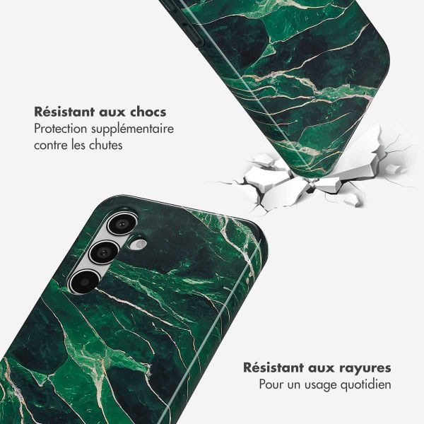 Selencia Coque arrière Vivid Samsung Galaxy A55 - Chic Marble Quartz