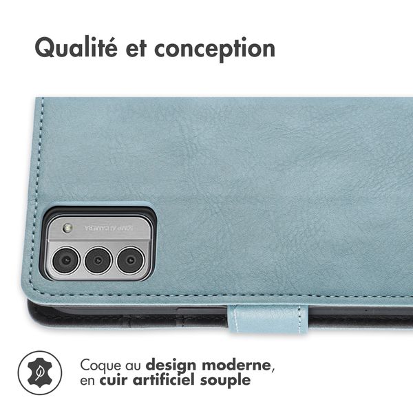 imoshion Étui de téléphone portefeuille Luxe Nokia G42 - Blue clair