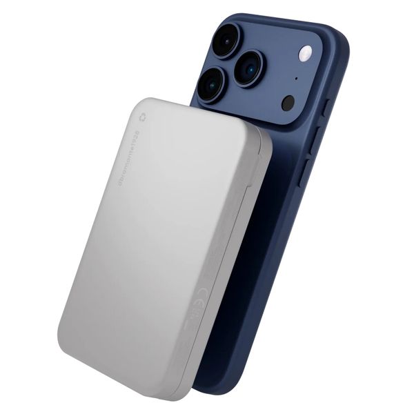 dbramante1928 3-in-1 Powerbank Re-charge 8.000 mAh - Batterie externe sans fil - Blanc