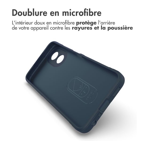 imoshion Coque arrière EasyGrip Oppo A18 / Oppo A38 - Bleu foncé