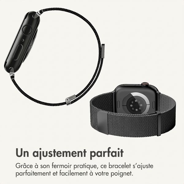 imoshion Bracelet magnétique milanais Apple Watch | 38/40/41/42 mm - Noir
