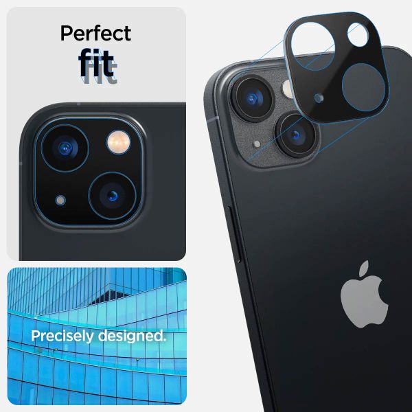 Spigen GLAStR Protection Caméra en verre trempé Apple iPhone 14 / 14 Plus - Noir