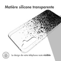 imoshion Coque Design Samsung Galaxy A34 (5G) - Eclaboussures - Noir