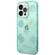 Guess Coque Peony Glitter iPhone 14 Pro - Turquoise