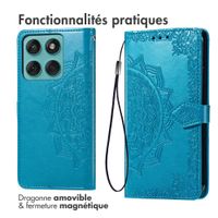 imoshion Etui de télephone Mandala Motorola Moto G57 Power - Turquoise