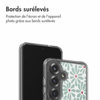 imoshion Coque Design Samsung Galaxy S25 - Bloom Love Sage Green