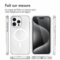 imoshion Coque Sparkle avec MagSafe iPhone 15 Pro - Transparent