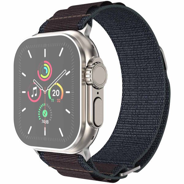 imoshion Bracelet en nylon Alpine Apple Watch Series 1 á 10 / SE / Ultra (2) (44/45/46/49 mm) - Indigo