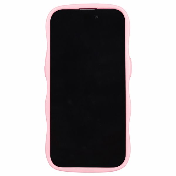 Holdit Coque Wavy Apple iPhone 14 Pro Max - Transparent / Pink