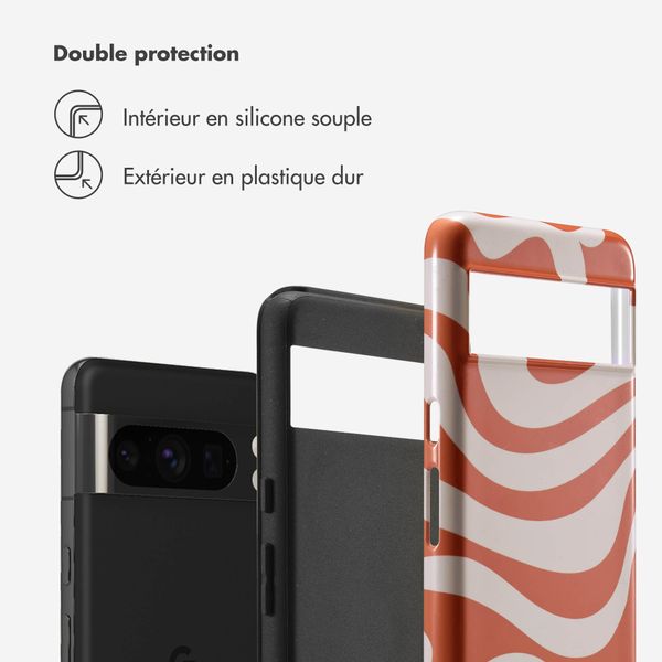 Selencia Coque arrière Vivid Tough Google Pixel 8 Pro - Dream Swirl Orange