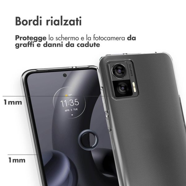 Accezz Coque Clear Motorola Edge 30 Neo - Transparent