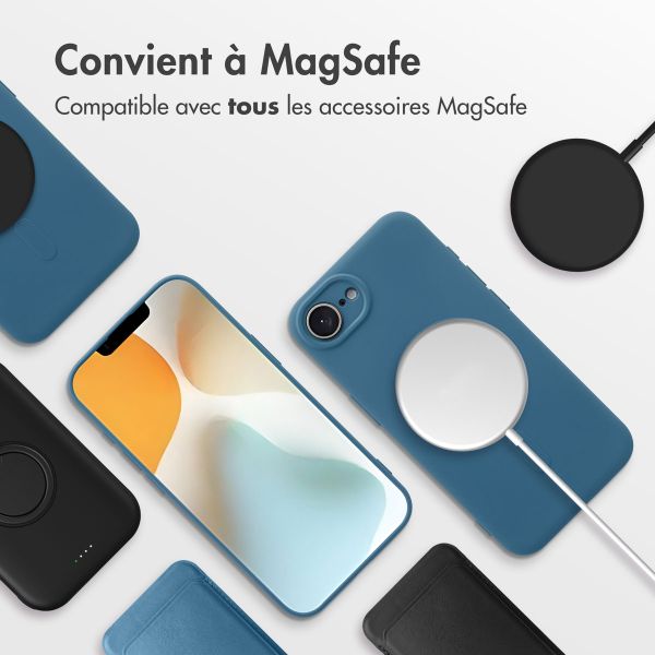 imoshion Coque Couleur avec MagSafe iPhone 16e - Bleu foncé