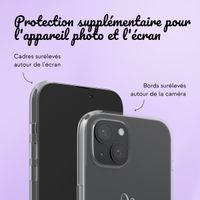 Coque personnalisée avec un cœur élégant iPhone 15 - Transparent