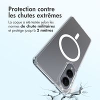Accezz Coque arrière Xtreme Impact avec MagSafe Samsung Galaxy S25 Edge - Transparent