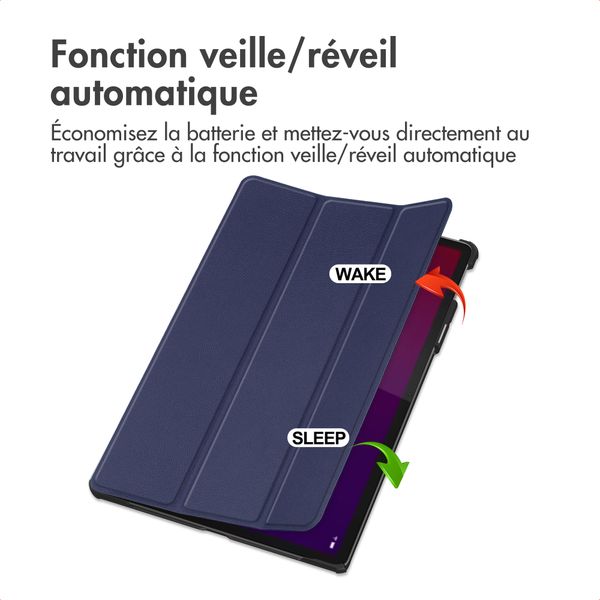 imoshion Coque tablette Trifold Lenovo Yoga Tab - Bleu foncé