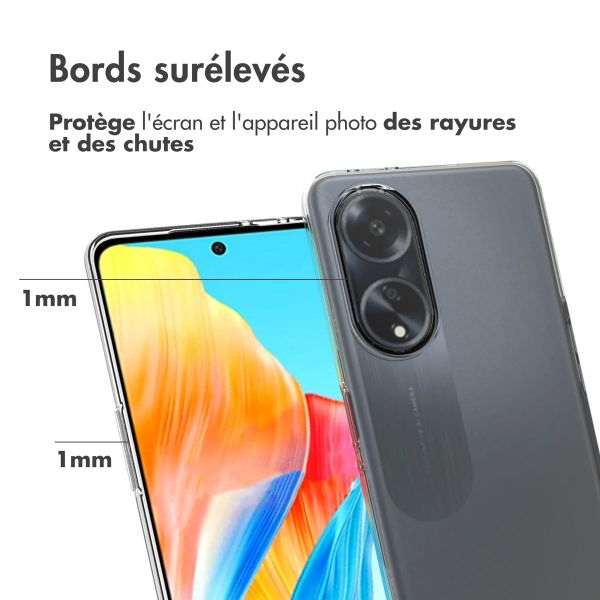 Accezz Coque Clear pour Oppo A98 - Transparent