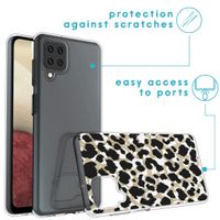 imoshion Coque Design Samsung Galaxy A12 - Léopard / Noir