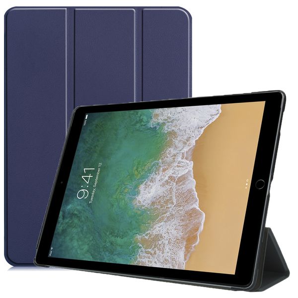 imoshion Coque tablette Trifold Apple iPad Pro 12.9 (2017) / Pro 12.9 (2015) - Bleu foncé