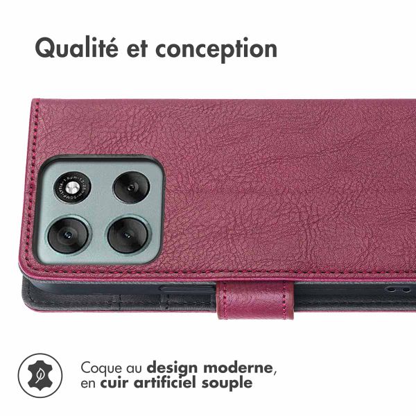 imoshion Étui de télephone portefeuille Motorola Moto G56 - Marron