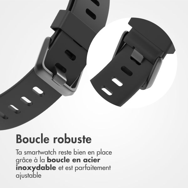 imoshion Bracelet en silicone Fitbit Versa (2) / Versa Lite - Taille L - Noir