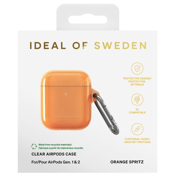 iDeal of Sweden Coque clear Apple AirPods 1 / 2 - Orange Spritz