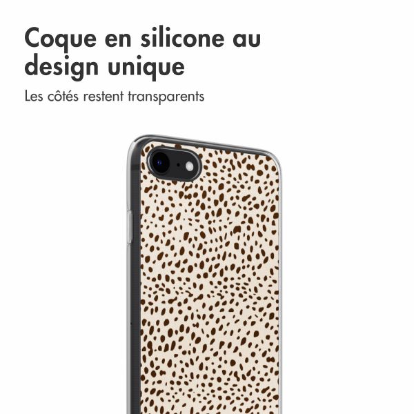 imoshion Coque design pour iPhone SE (2022 / 2020) / 8 / 7 - Desert Dots