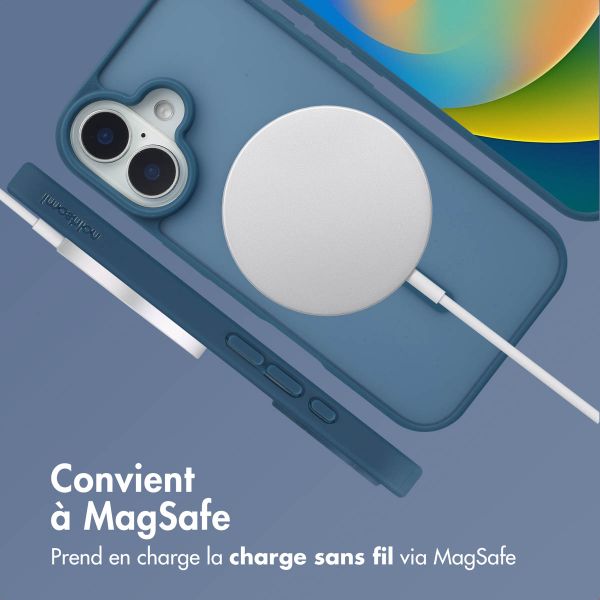 imoshion Coque Color Guard avec MagSafe iPhone 16 - Bleu foncé